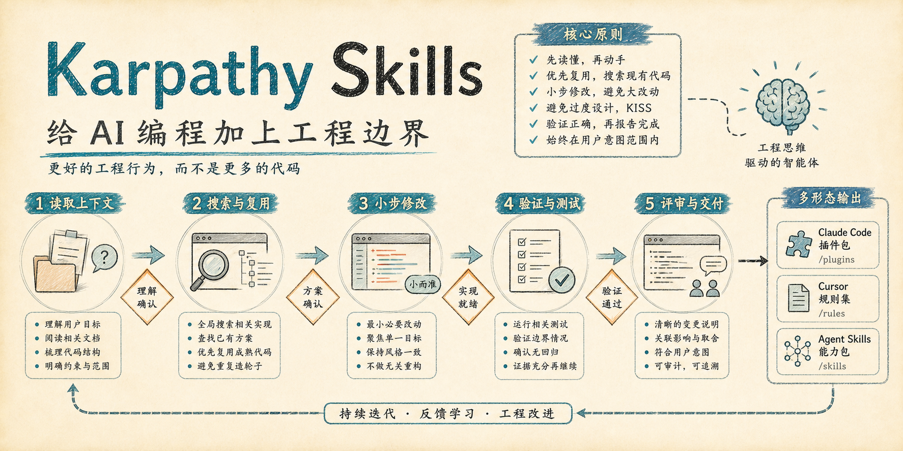 Andrej Karpathy Skills：把 AI 编程从“会写代码”拉回到“会做工程”